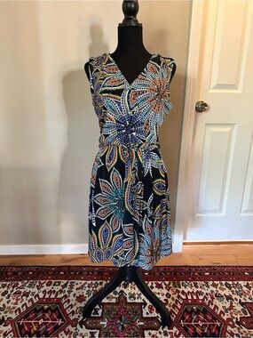 Banana Republic Multicolor Floral Midi Dress